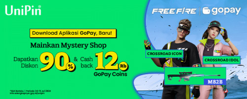 Mainkan Mystery Shop! Top up diamonds Free Fire di UniPin Cashback 90% Koin GoPay